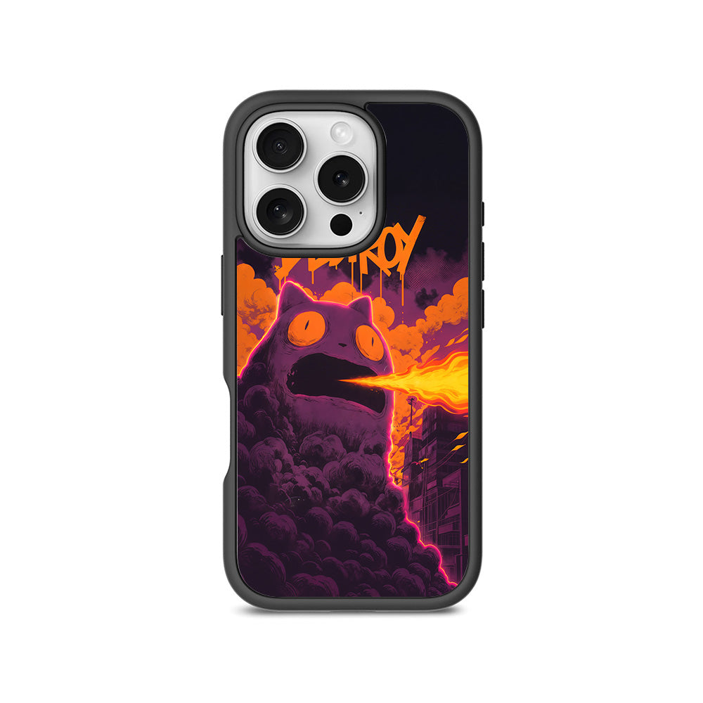 Destroy Cityscape 3D Skin with Shockguard Armour Magsafe Case for Apple iPhone 16 Pro and 16 Pro Max