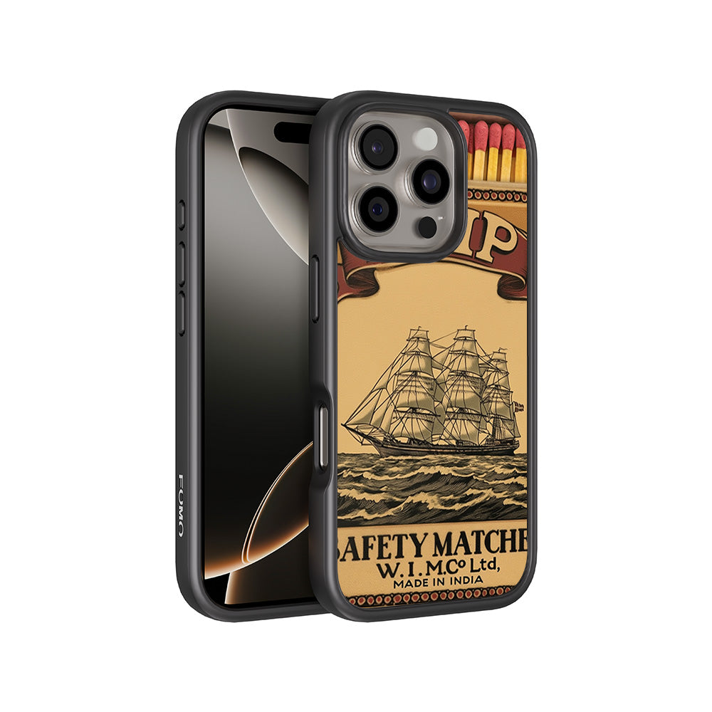 Ship Safety Matches 3D Skin with Shockguard Armour Magsafe Case for Apple iPhone 16 Pro