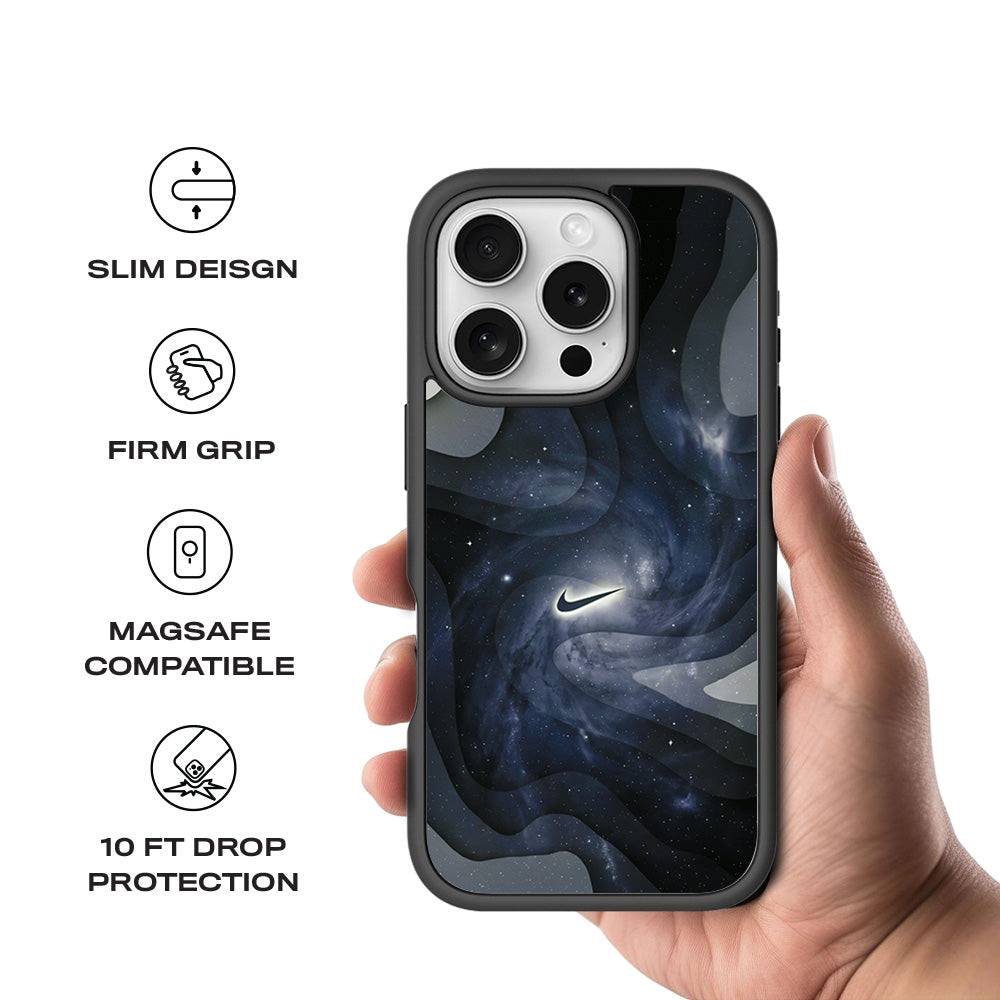 Nike Galaxy 3D Skin with Shockguard Armour Magsafe Case for Apple iPhone 16 Pro
