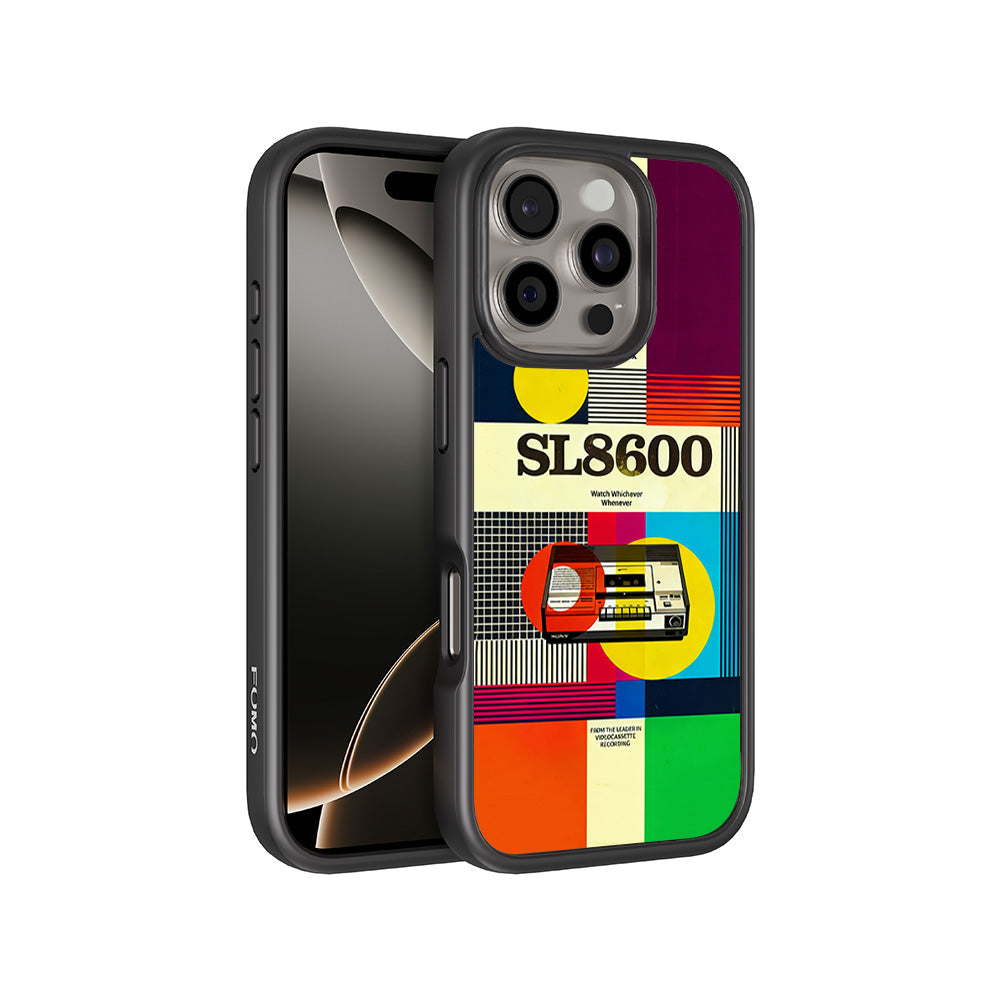 Betamax Vintage Vibes 3D Skin with Shockguard Armour Magsafe Case for Apple iPhone 16 Pro and 16 Pro Max