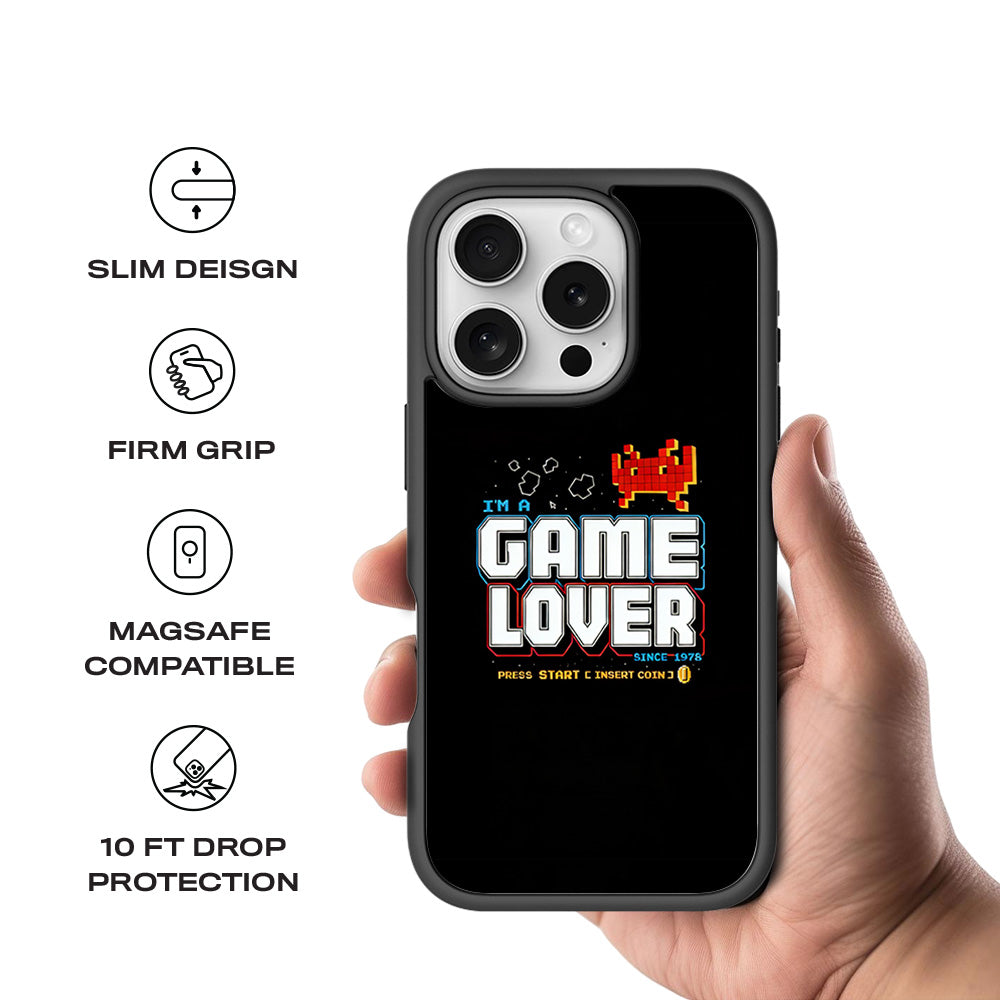 Game Lover 3D Skin with Shockguard Armour Magsafe Case for Apple iPhone 16 Pro