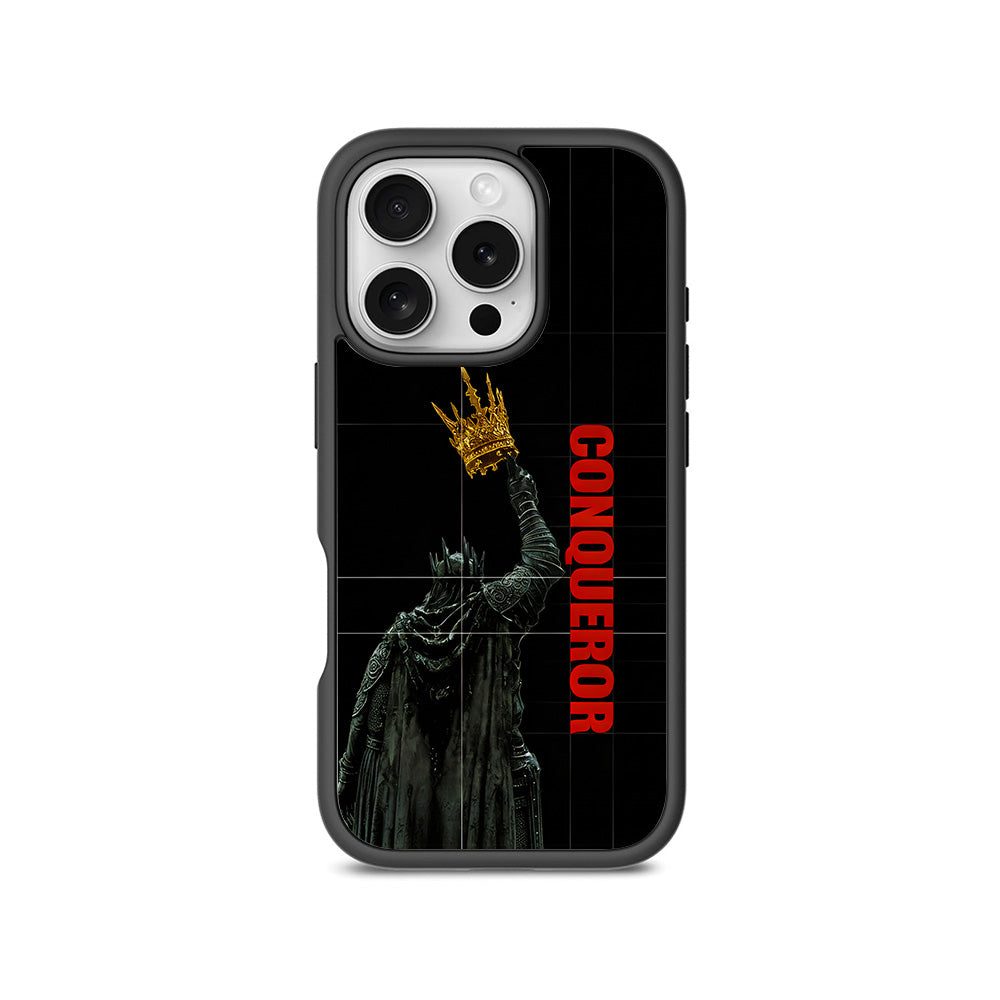 Crowned Conqueror 3D Skin with Shockguard Armour Magsafe Case for Apple iPhone 16 Pro