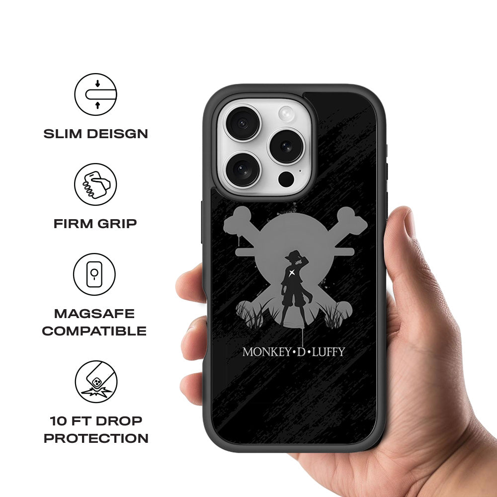 Monkey D Luffy Anime  3D Skin with Shockguard Armour Magsafe Case for Apple iPhone 16 Pro