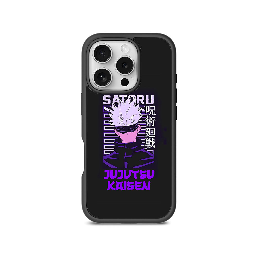 Satoru From Jujutsu Kaisen Anime 3D Skin with Shockguard Armour Magsafe Case for Apple iPhone 16 Pro
