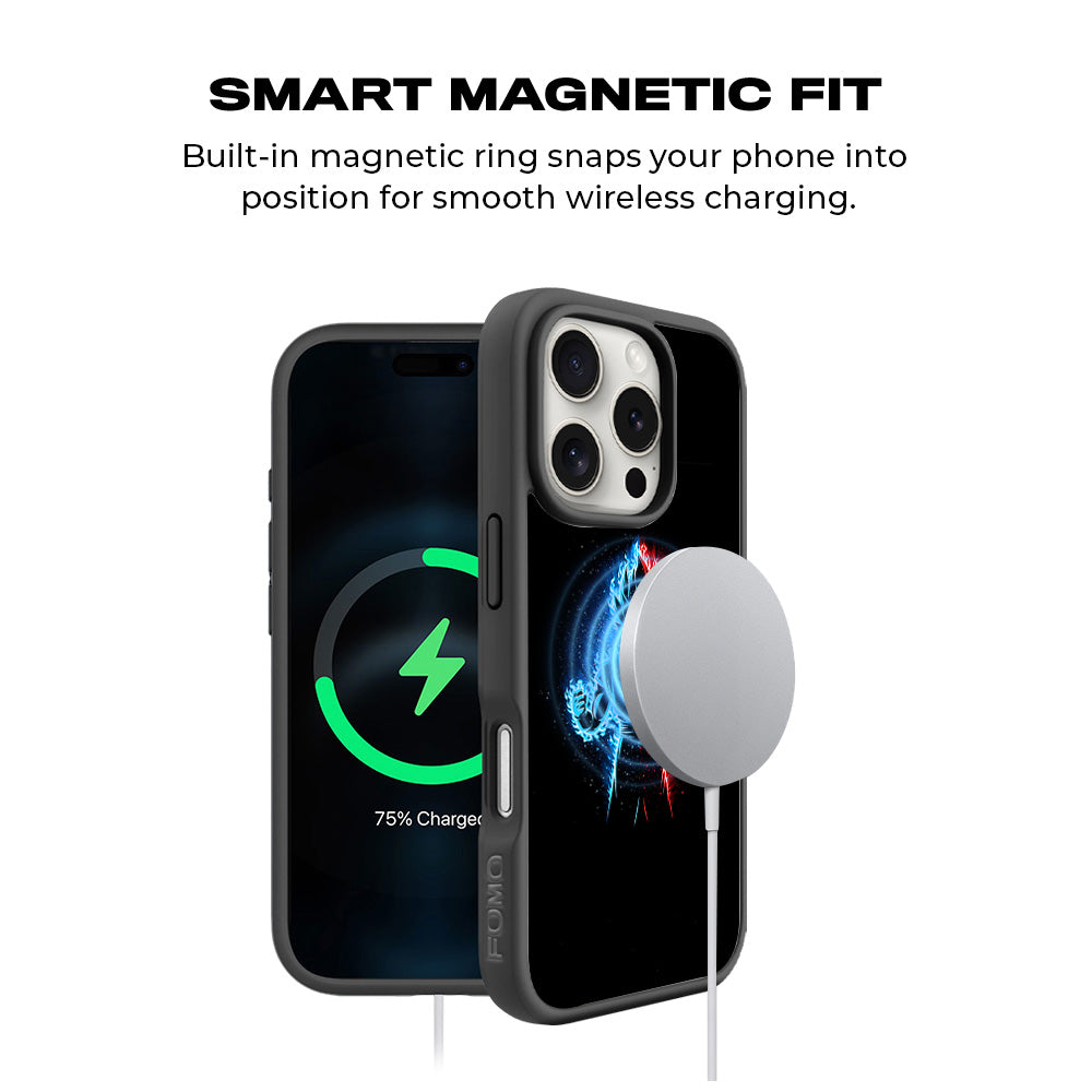 Vegeta in Dual Color Anime 3D Skin with Shockguard Armour Magsafe Case for Apple iPhone 16 Pro