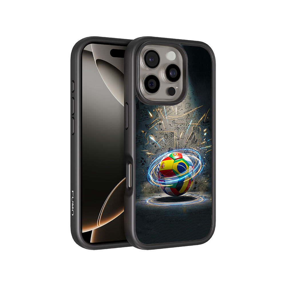World Football Nations Sports 3D Skin with Shockguard Armour Magsafe Case for Apple iPhone 16 Pro