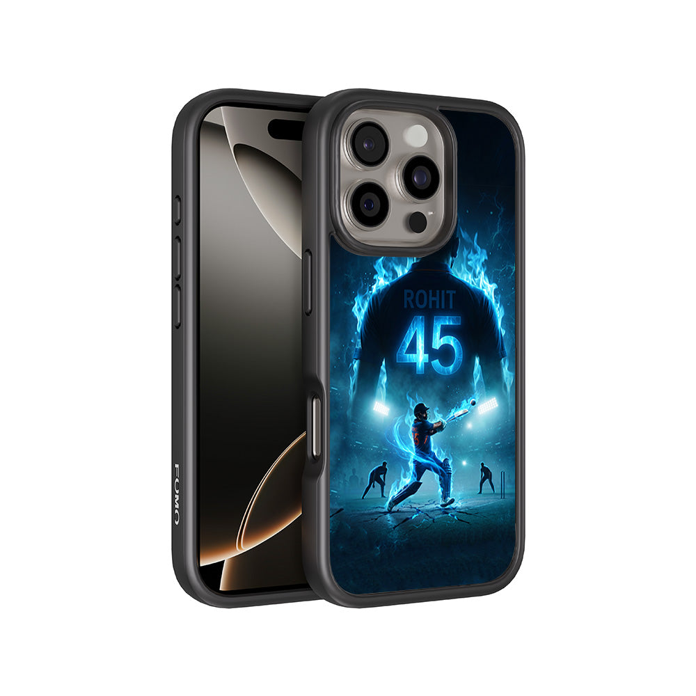 Rohit Sharma Hitman 45 Sports 3D Skin with Shockguard Armour Magsafe Case for Apple iPhone 16 Pro Max