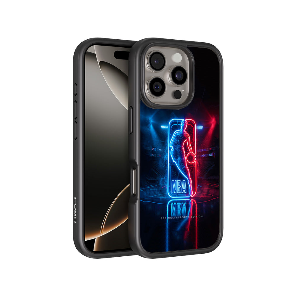 NBA Neon Arena Sports 3D Skin with Shockguard Armour Magsafe Case for Apple iPhone 16 Pro