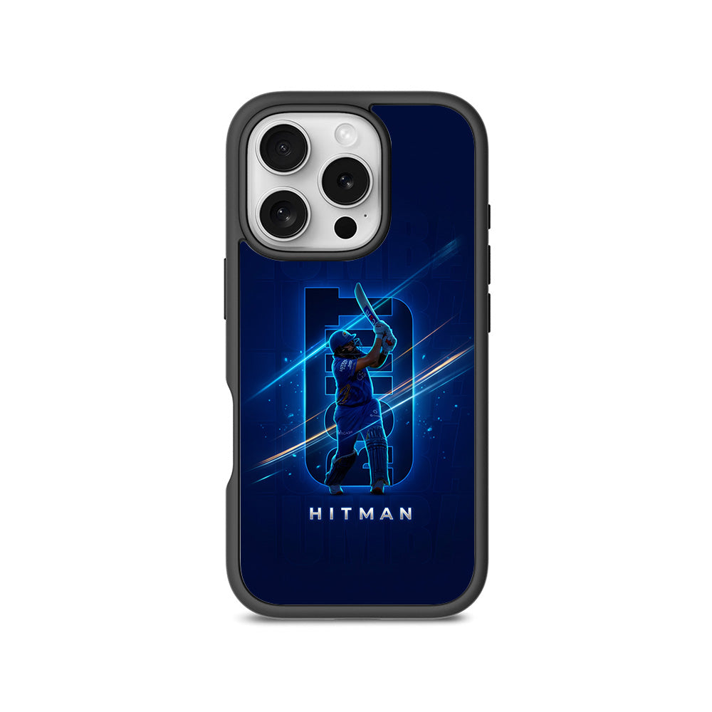 Rohit Sharma Hitman Cricket Sports 3D Skin with Shockguard Armour Magsafe Case for Apple iPhone 16 Pro Max