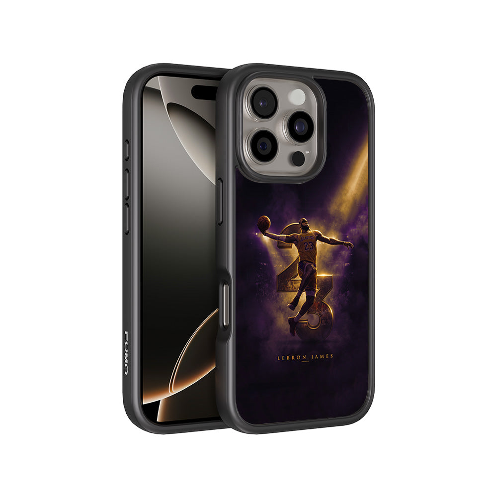 LeBron James King 23 Basketball Sports 3D Skin with Shockguard Armour Magsafe Case for Apple iPhone 16 Pro Max