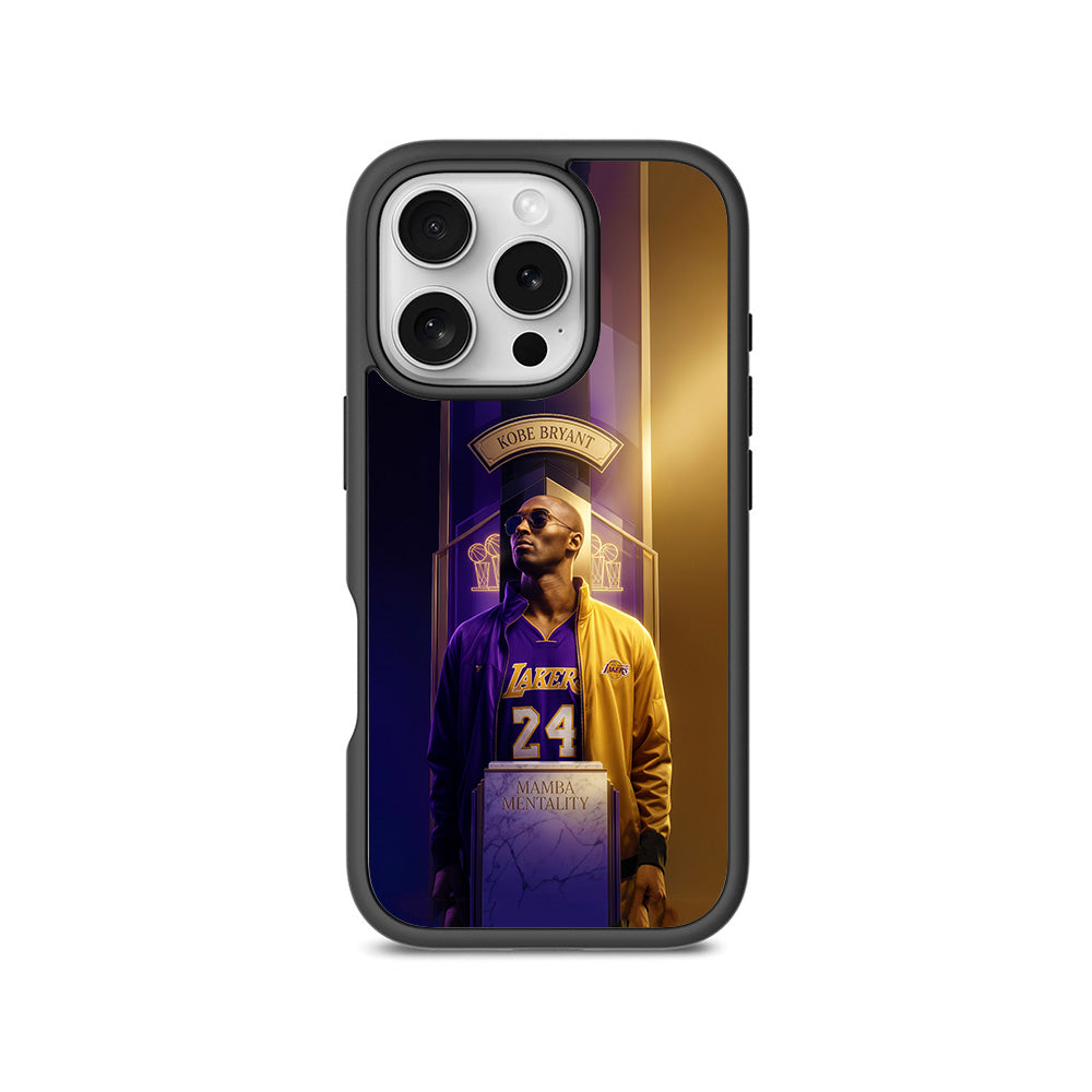 Kobe Bryant Mamba Mentality Sports 3D Skin with Shockguard Armour Magsafe Case for Apple iPhone 16 Pro Max