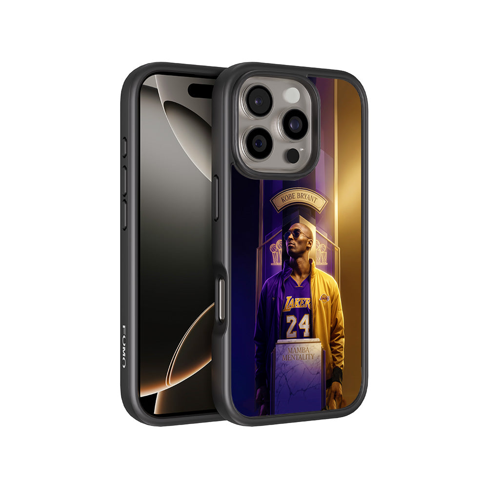 Kobe Bryant Mamba Mentality Sports 3D Skin with Shockguard Armour Magsafe Case for Apple iPhone 16 Pro Max