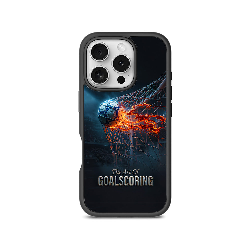 The Art of Goal Scoring Football Sports 3D Skin with Shockguard Armour Magsafe Case for Apple iPhone 16 Pro