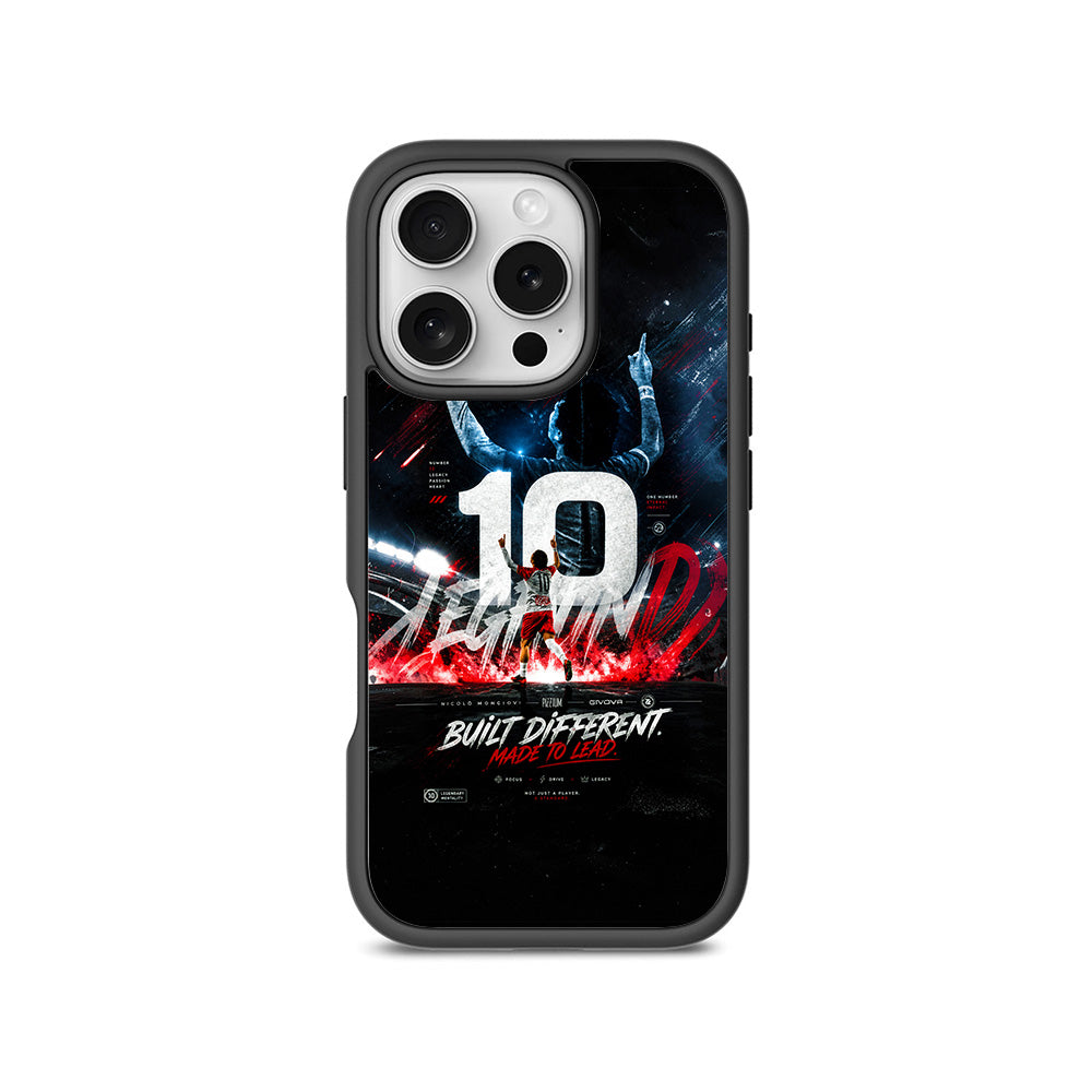 Number 10 Football Sports 3D Skin with Shockguard Armour Magsafe Case for Apple iPhone 16 Pro