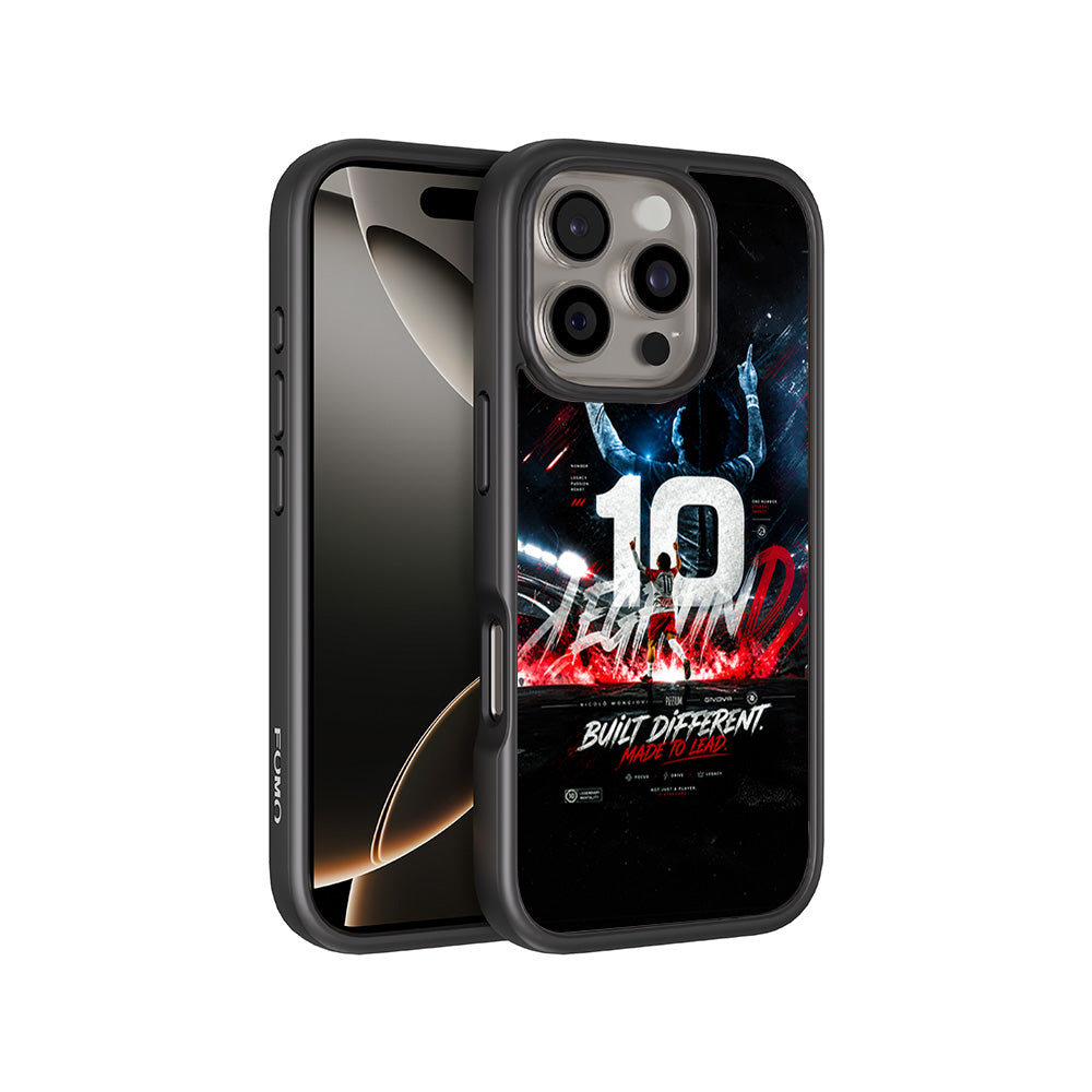 Number 10 Football Sports 3D Skin with Shockguard Armour Magsafe Case for Apple iPhone 16 Pro