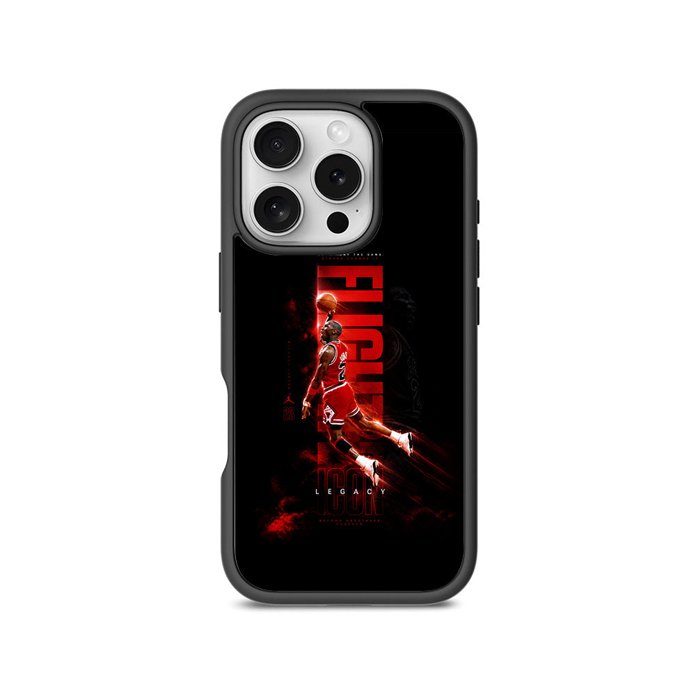 Jordan 23 Flight Sports 3D Skin with Shockguard Armour Magsafe Case for Apple iPhone 16 Pro