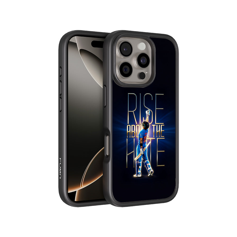 Rise Above The Hate Cricket Sports 3D Skin with Shockguard Armour Magsafe Case for Apple iPhone 16 Pro Max