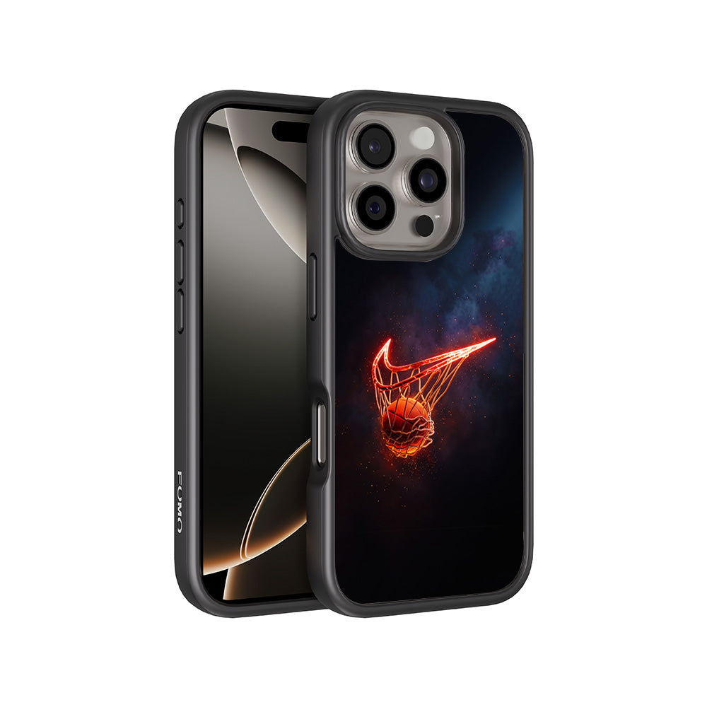 Basketball Nike Fire Sports 3D Skin with Shockguard Armour Magsafe Case for Apple iPhone 16 Pro Max