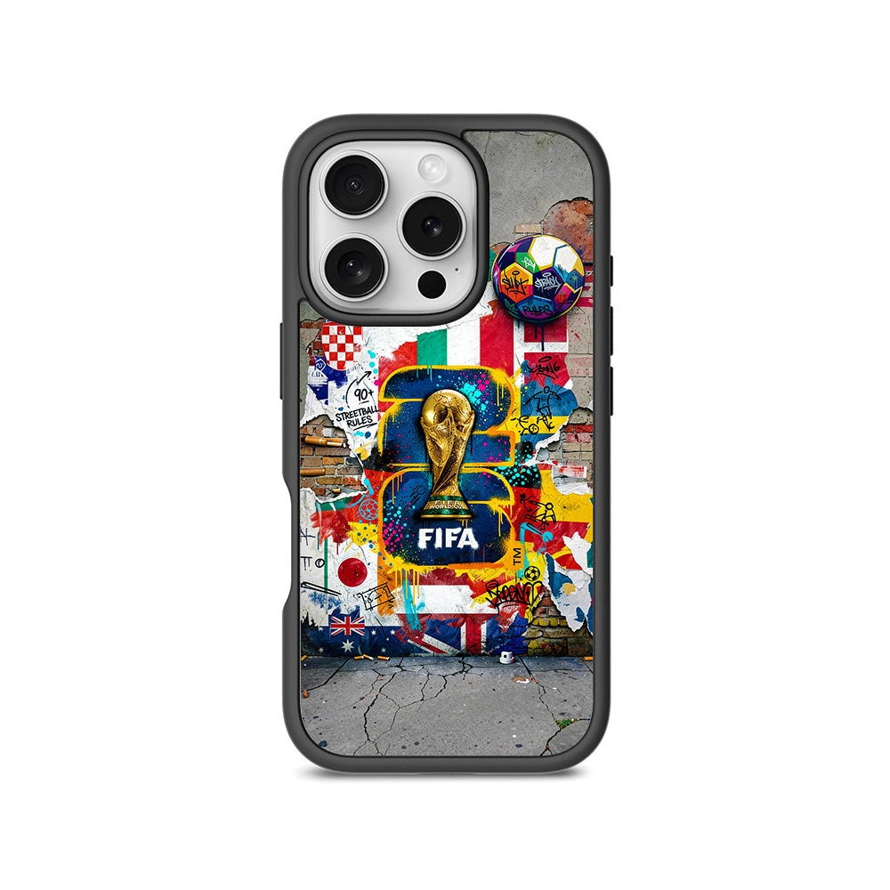 FIFA World Cup Streetstyle Sports 3D Skin with Shockguard Armour Magsafe Case for Apple iPhone 16 Pro