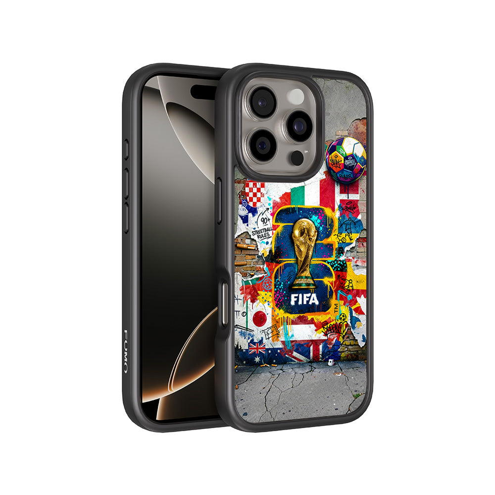 FIFA World Cup Streetstyle Sports 3D Skin with Shockguard Armour Magsafe Case for Apple iPhone 16 Pro