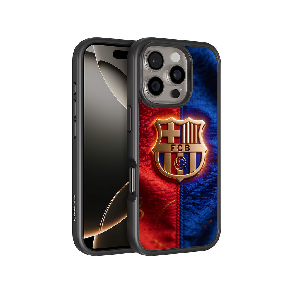 FC Barcelona Sports 3D Skin with Shockguard Armour Magsafe Case for Apple iPhone 16 Pro
