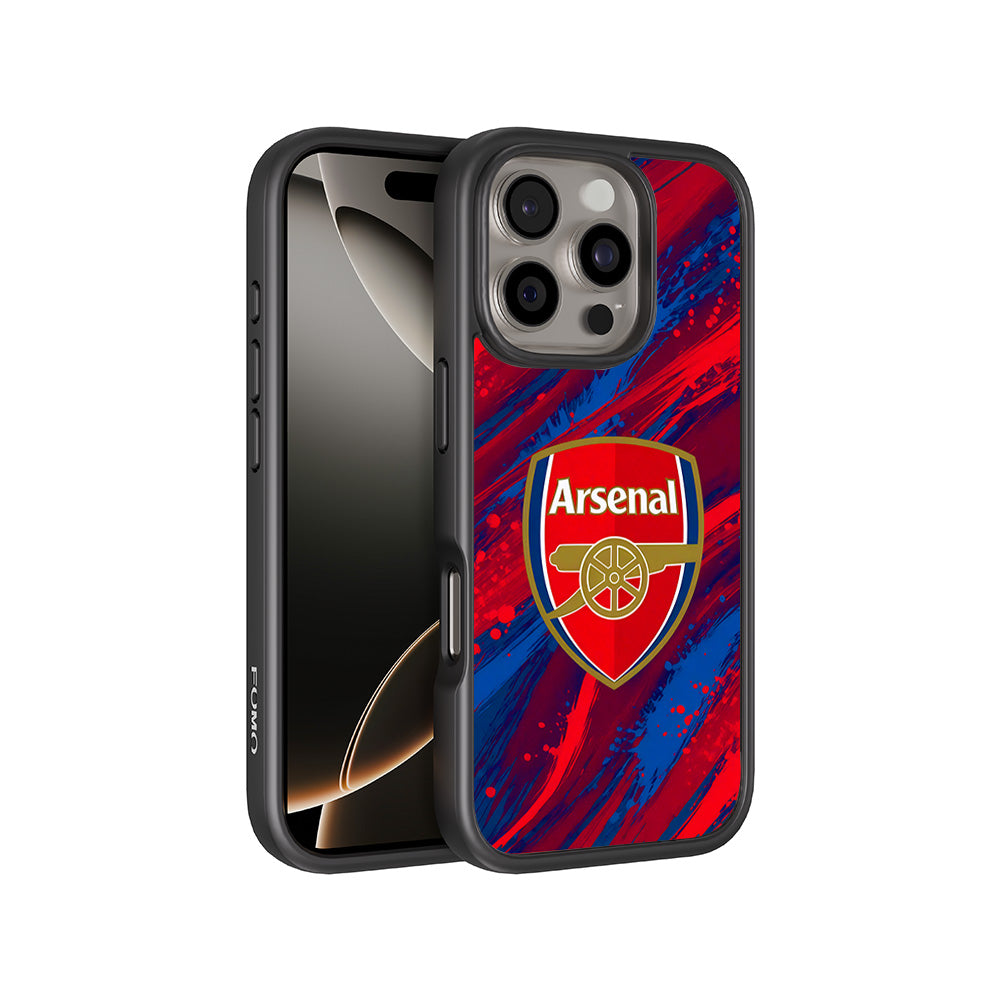 Arsenal Modern Crest Sports 3D Skin with Shockguard Armour Magsafe Case for Apple iPhone 16 Pro