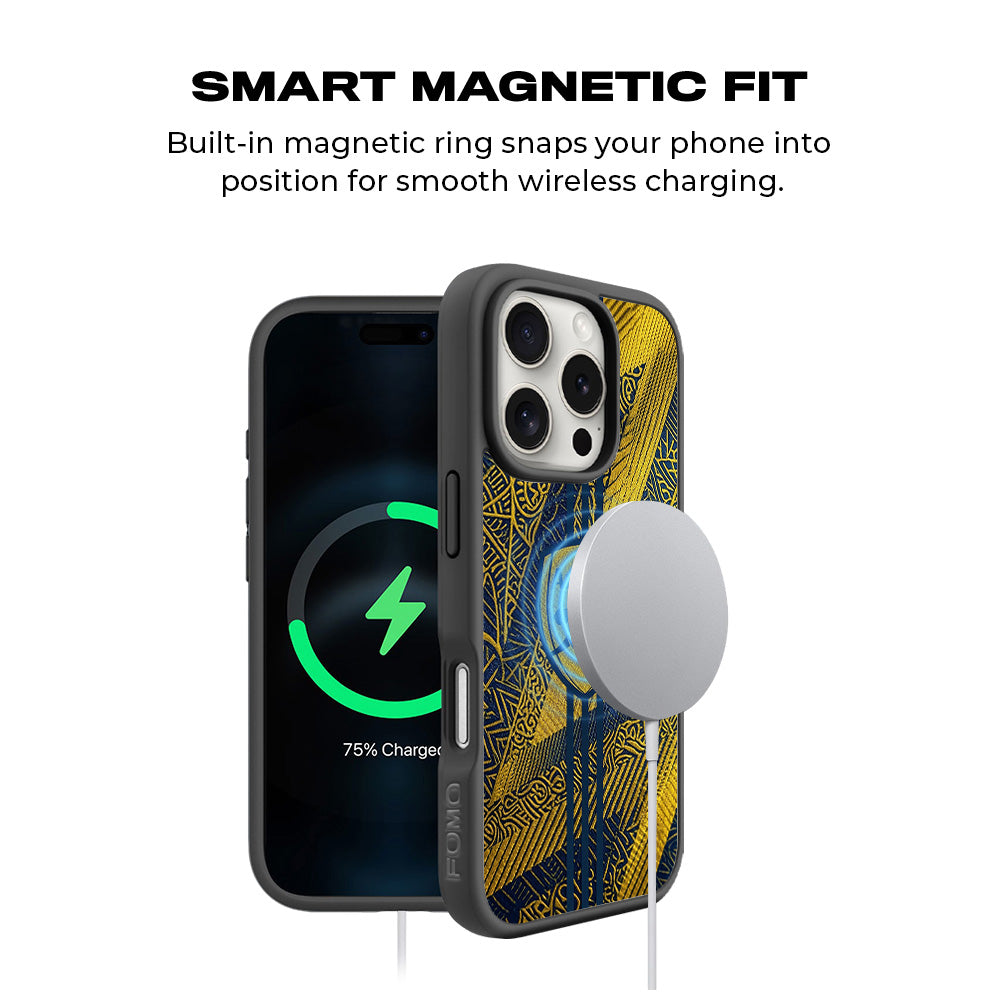 Arsenal Alternate Kit Sports 3D Skin with Shockguard Armour Magsafe Case for Apple iPhone 16 Pro