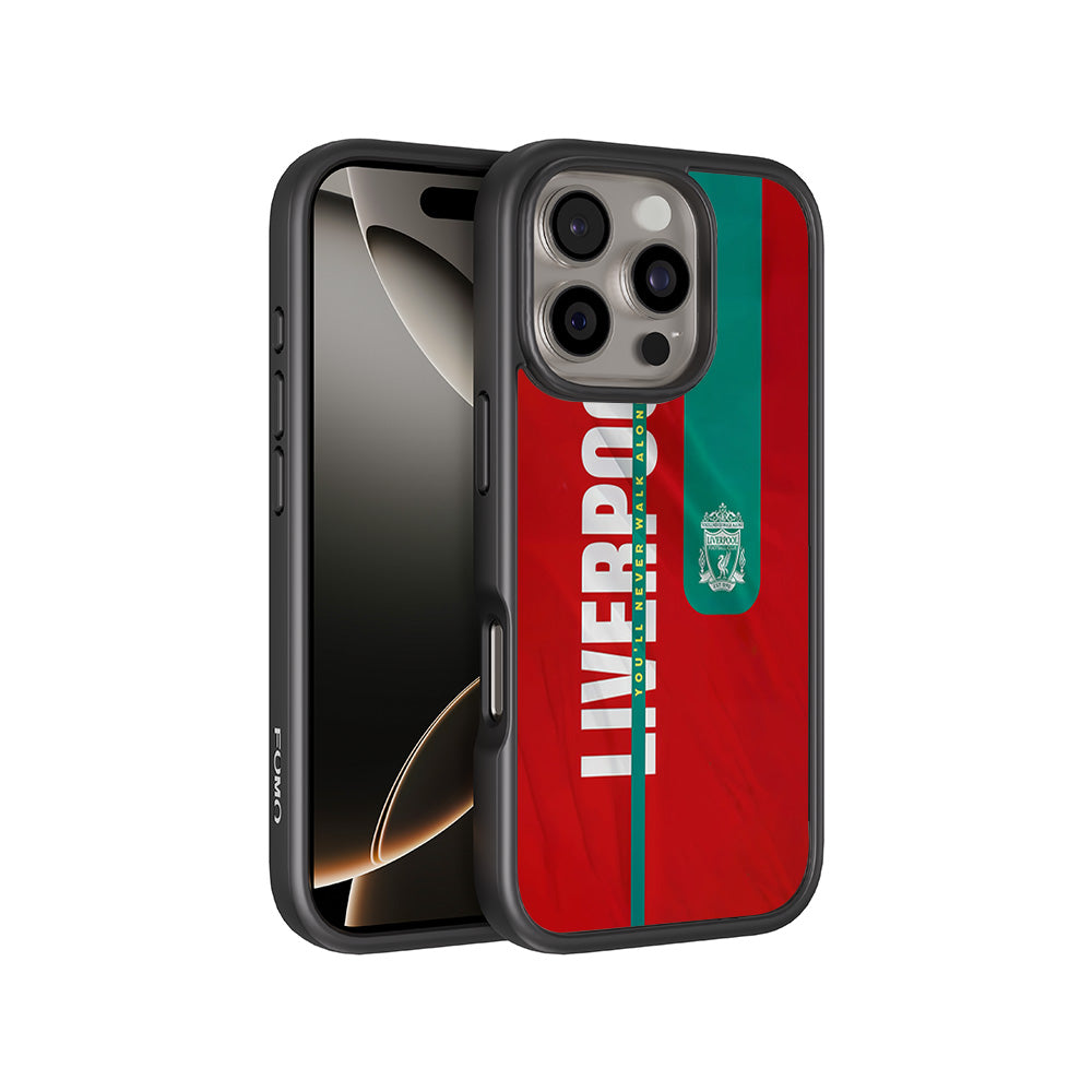 Liverpool You Will Never Walk Alone Sports 3D Skin with Shockguard Armour Magsafe Case for Apple iPhone 16 Pro