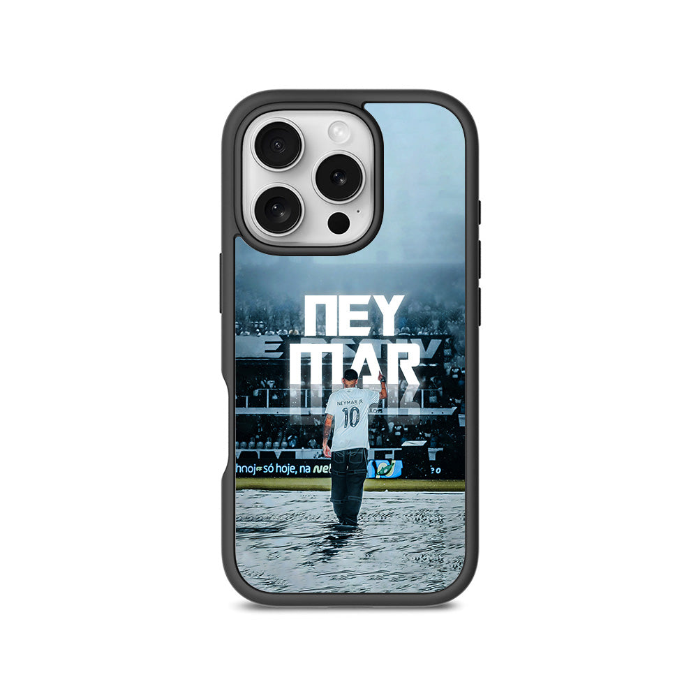 Neymar Powerful Presence Sports 3D Skin with Shockguard Armour Magsafe Case for Apple iPhone 16 Pro Max