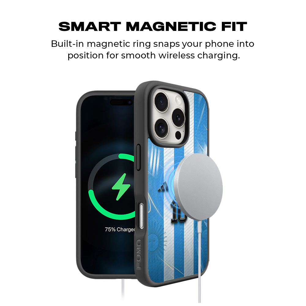 AFA 10 Champion Sports 3D Skin with Shockguard Armour Magsafe Case for Apple iPhone 16 Pro