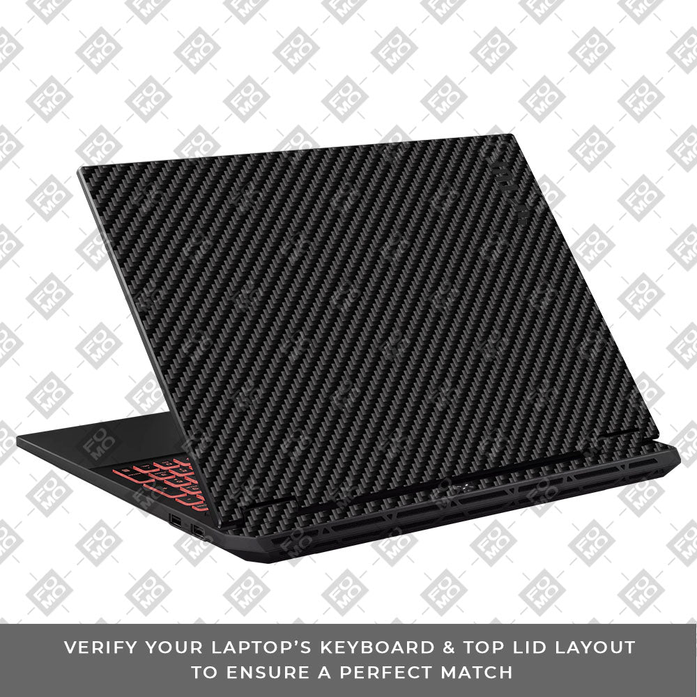 Textured Carbon Fibre Asus TUF Gaming A16 2025 Laptop Skin