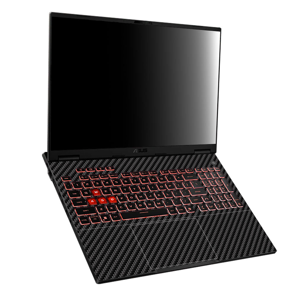 Textured Carbon Fibre Asus TUF Gaming A16 2025 Laptop Skin