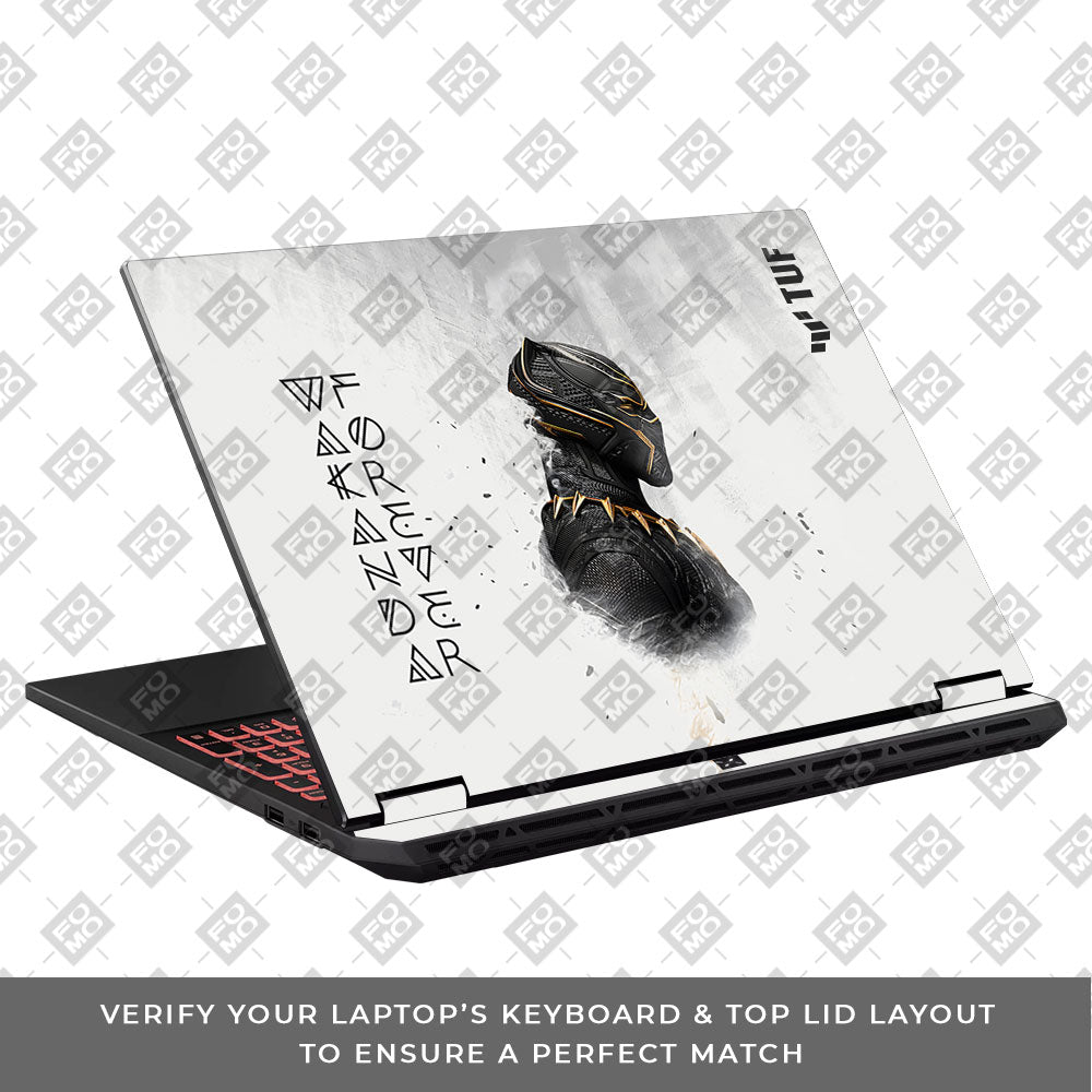 Wakanda Forever Black Panther Comic Asus TUF Gaming A16 2025 Laptop Skin