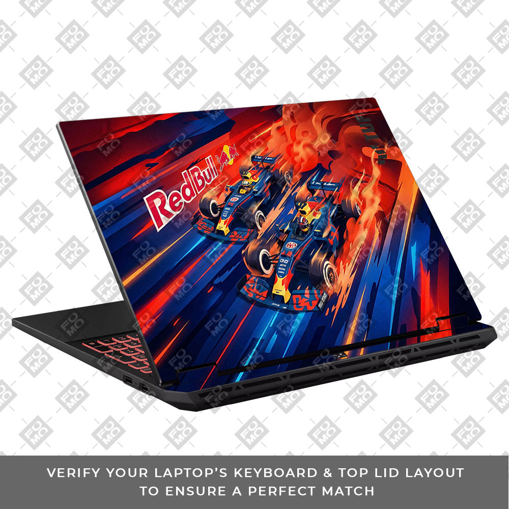 Red Bull Racing Velocity Asus TUF Gaming A16 2025 Laptop Skin