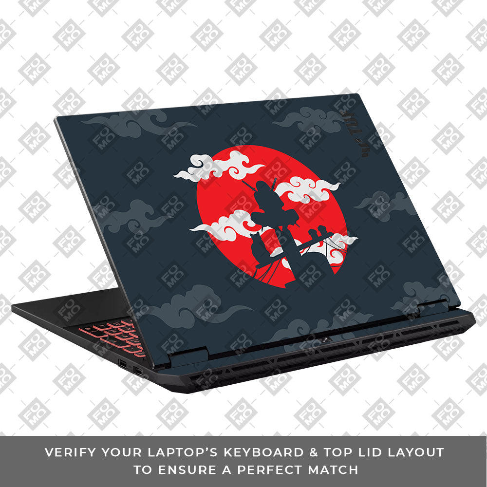 Itachi Uchiha Asus TUF Gaming A16 2025 3D Laptop Skin