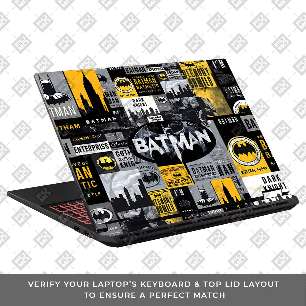 Batman Collage Asus TUF Gaming A16 2025 Laptop Skin