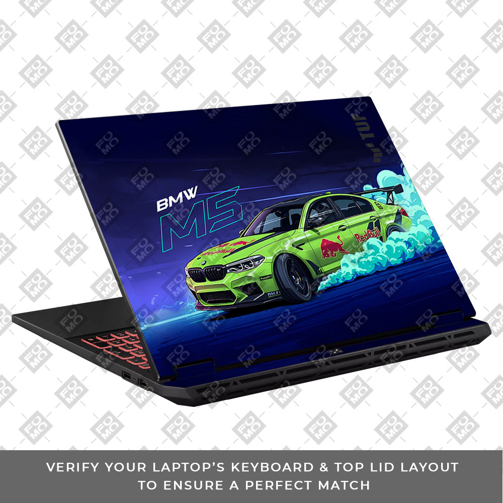 BMW M5 Asus TUF Gaming A16 2025 3D Laptop Skin
