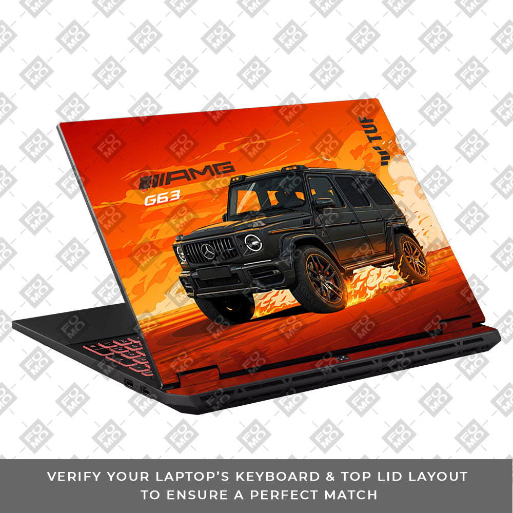 Mercedes AMG G63 Asus TUF Gaming A16 2025 Laptop Skin