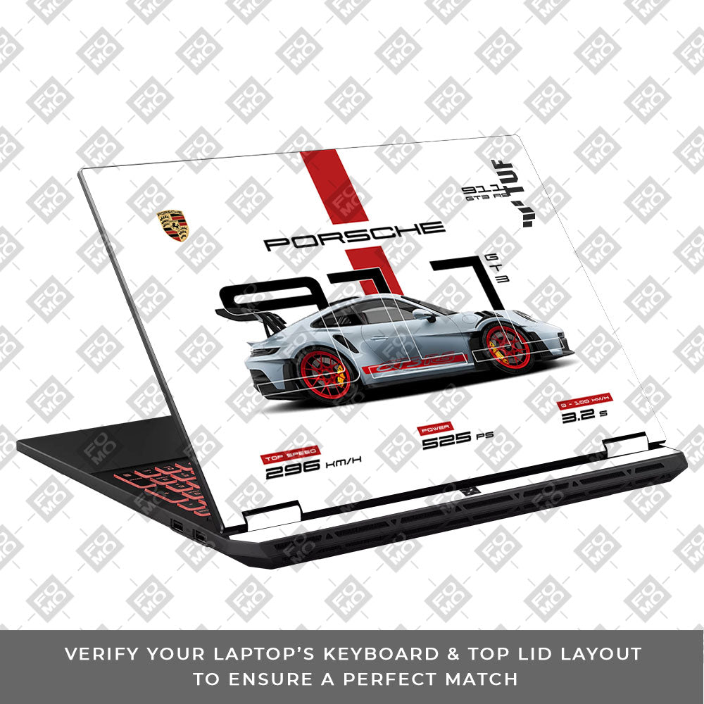 Porsche 911 GT3 RS Asus TUF Gaming A16 2025 Laptop Skin