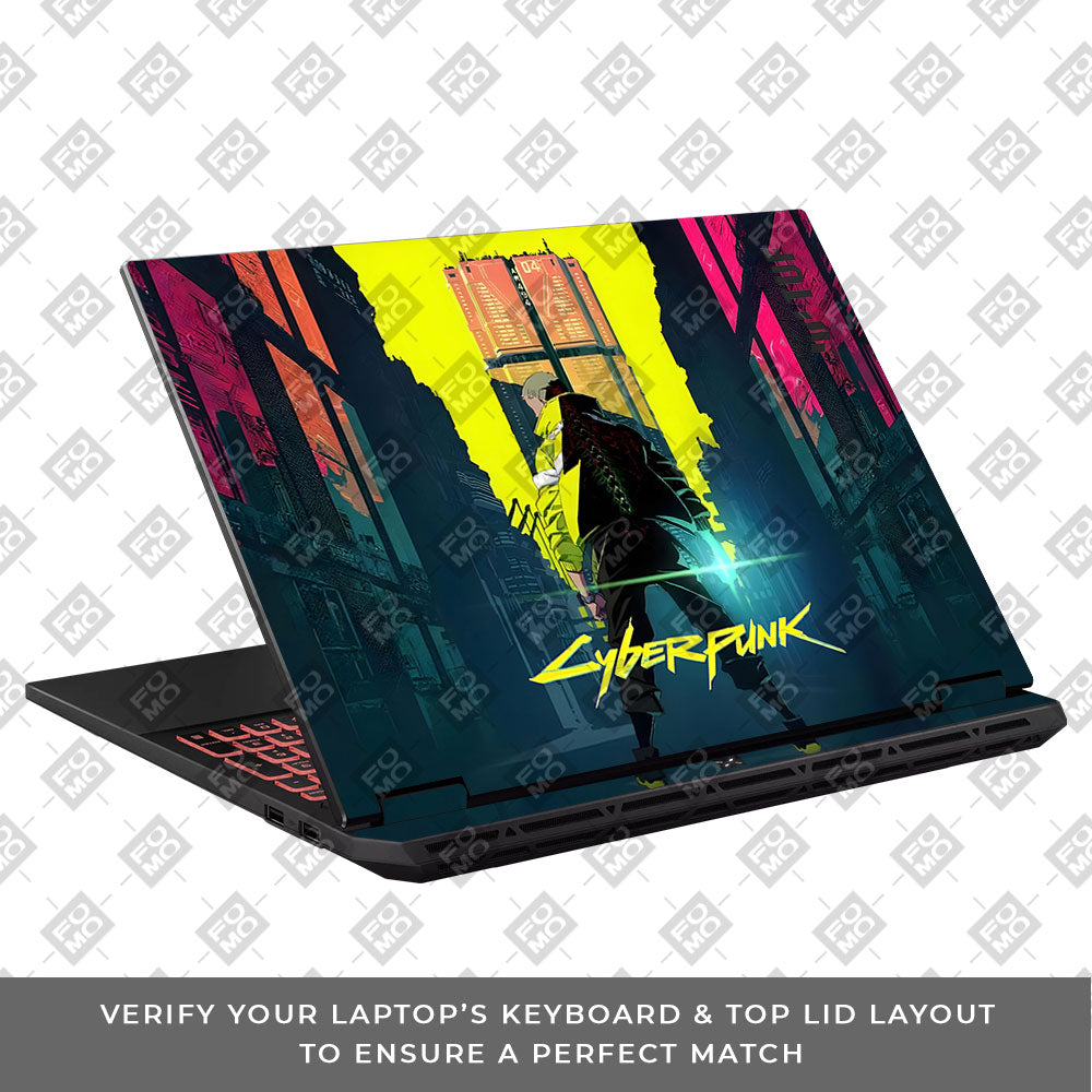 Cyberpunk Uprising Asus TUF Gaming A16 2025 Laptop Skin