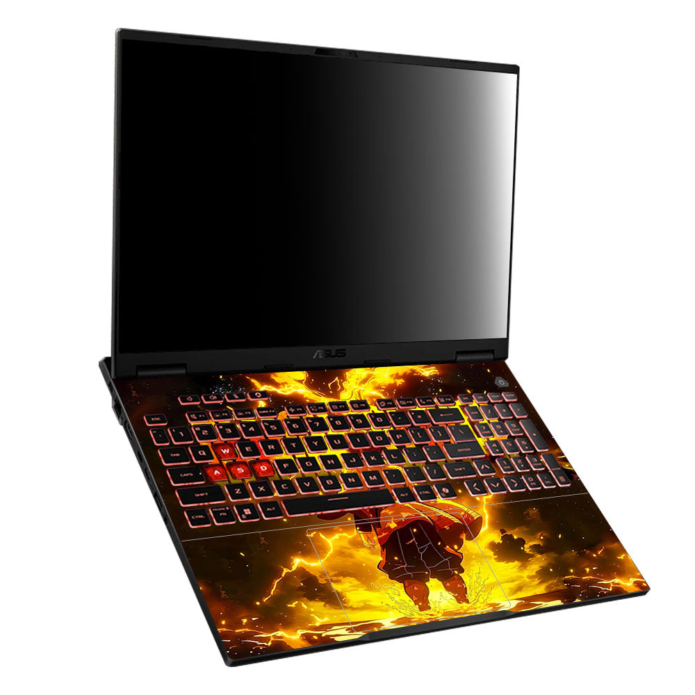 Zenitsu Lightning Strike Asus TUF Gaming A16 2025 Laptop Skin