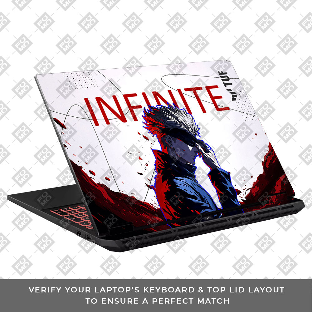 JJK Satoru Gojo Asus TUF Gaming A16 2025 Laptop Skin