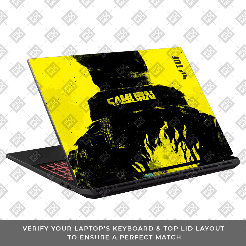 Backlit SAMURAI Jacket Asus TUF Gaming A16 2025 Laptop Skin
