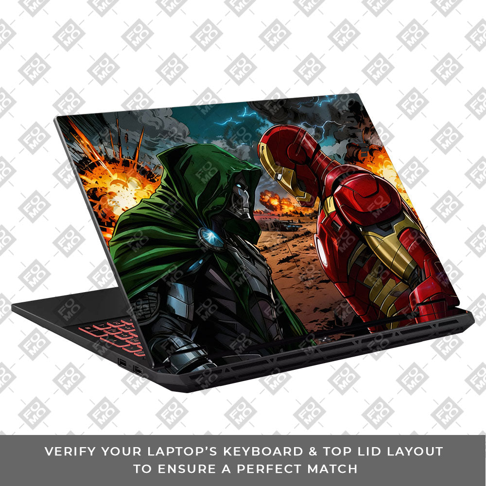 Iron Man vs Doom Asus TUF Gaming A16 2025 3D Laptop Skin