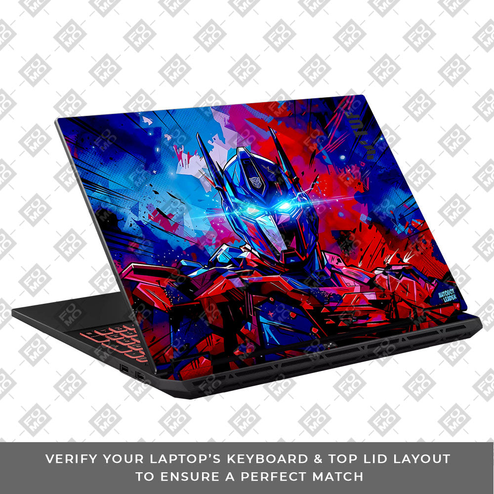 Optimus Prime Transformer Asus TUF Gaming A16 2025 Laptop Skin