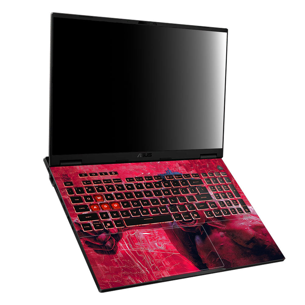 Gamma Rage Red Hulk Asus TUF Gaming A16 2025 Laptop Skin