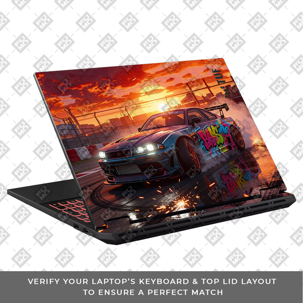 Tokyo Drift Vibes Asus TUF Gaming A16 2025 Laptop Skin