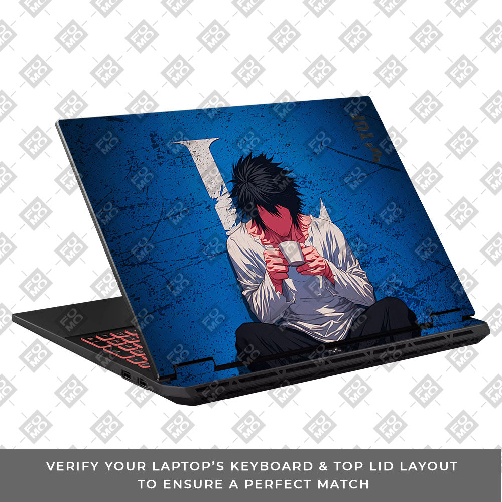 Death Note L Lawliet Asus TUF Gaming A16 2025 Laptop Skin