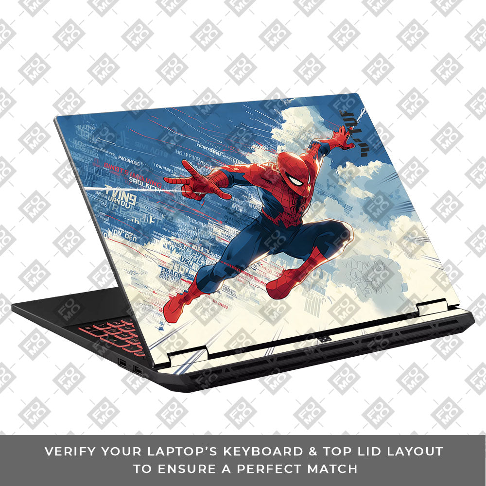 Spiderman Velocity Asus TUF Gaming A16 2025 Laptop Skin