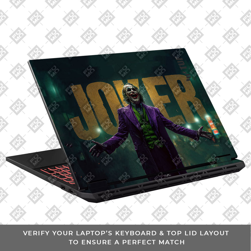 The Joker Chaos Asus TUF Gaming A16 2025 Laptop Skin